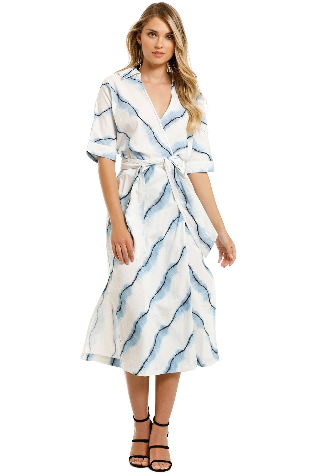 Suboo-Estelle-Maxi-Tie-Wrap-Dress-Blue-Dye-Front