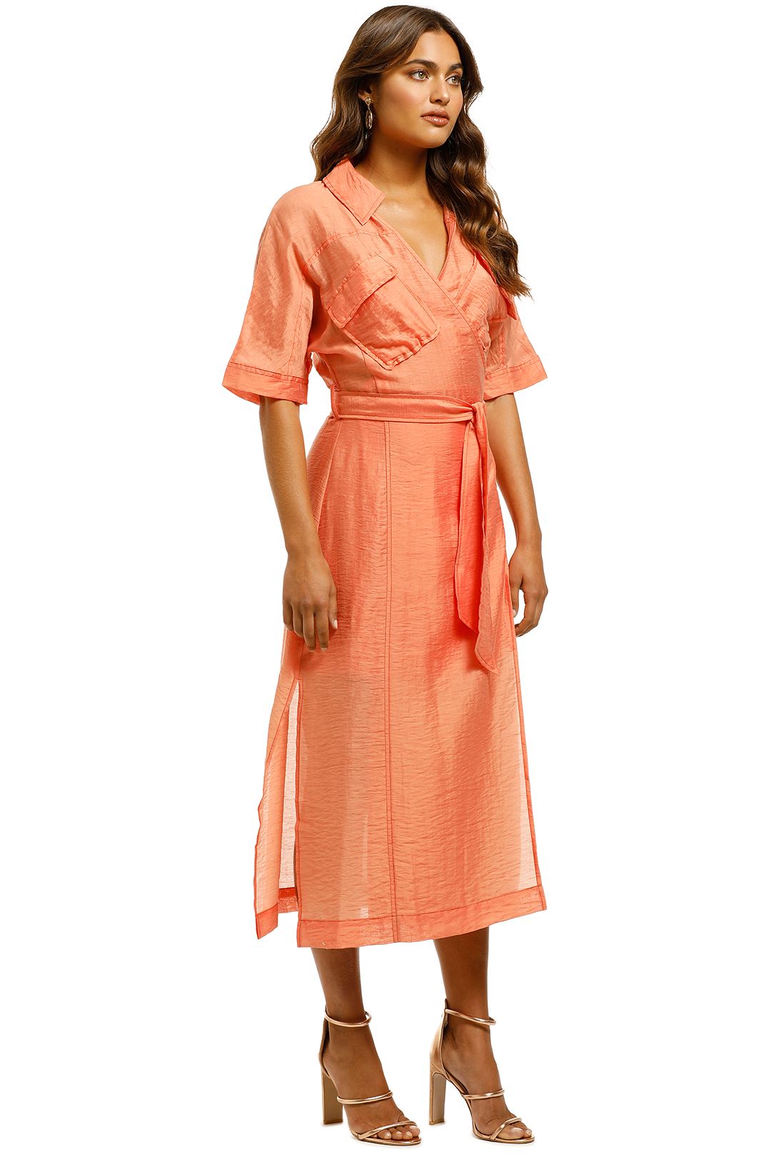 Suboo-Farrah-Wrap-Belted-Dress-Orange-Side