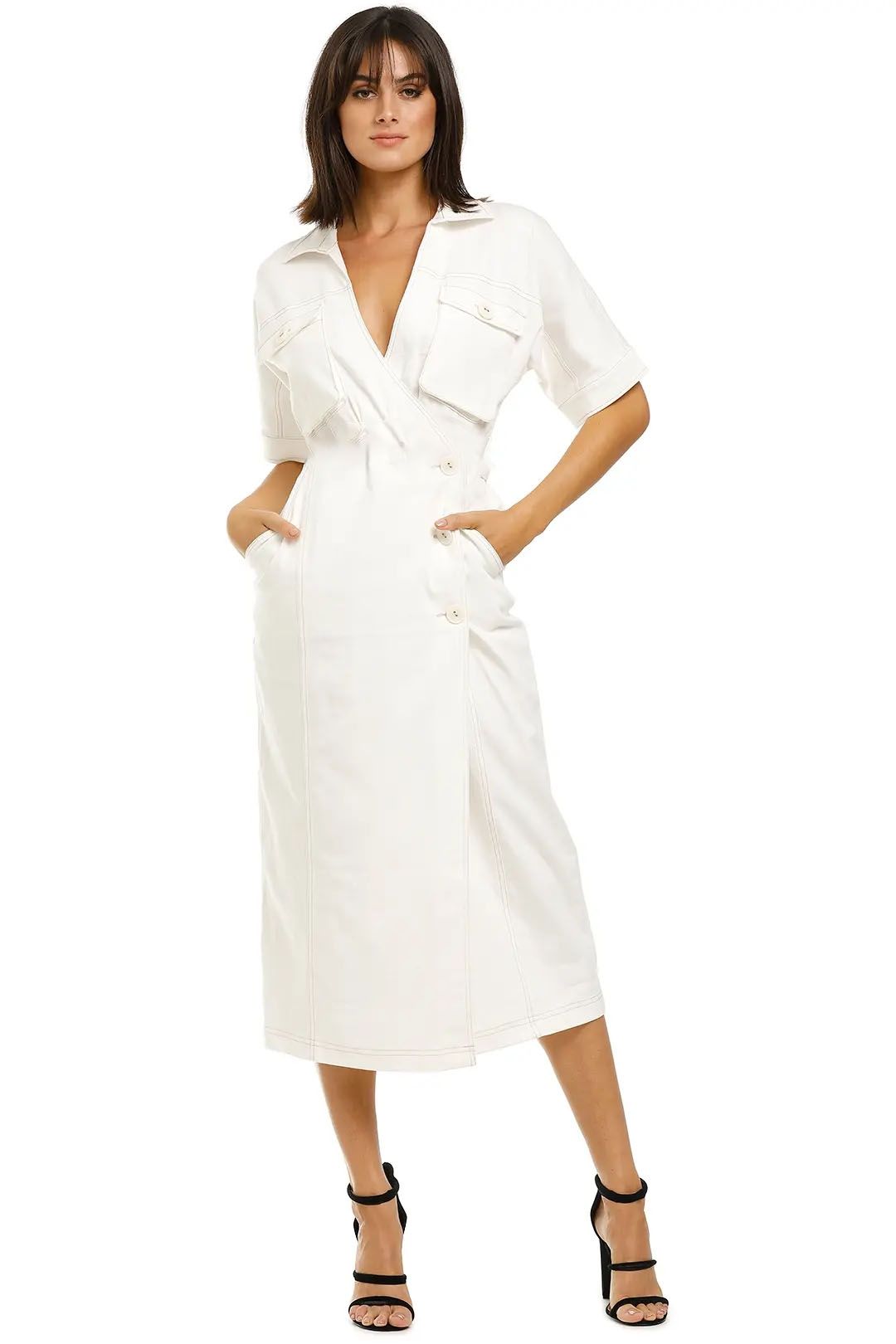 Suboo-Lila-Button-Wrap-Dress-White-Front