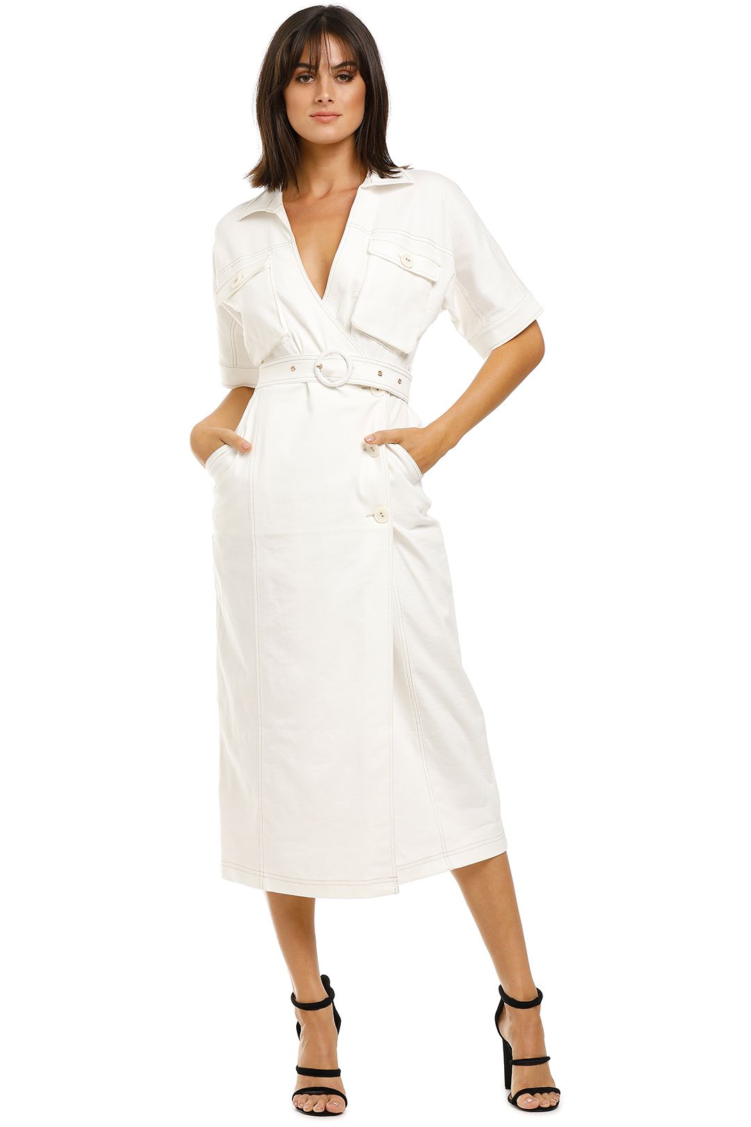 Suboo-Lila-Button-Wrap-Dress-White-Front