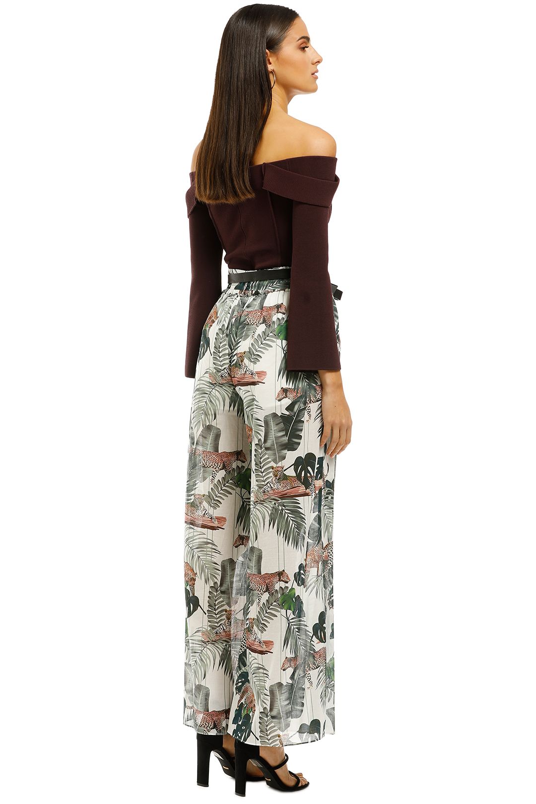 Suboo - Xenia Wide Leg Pant - Tropical Print - Back