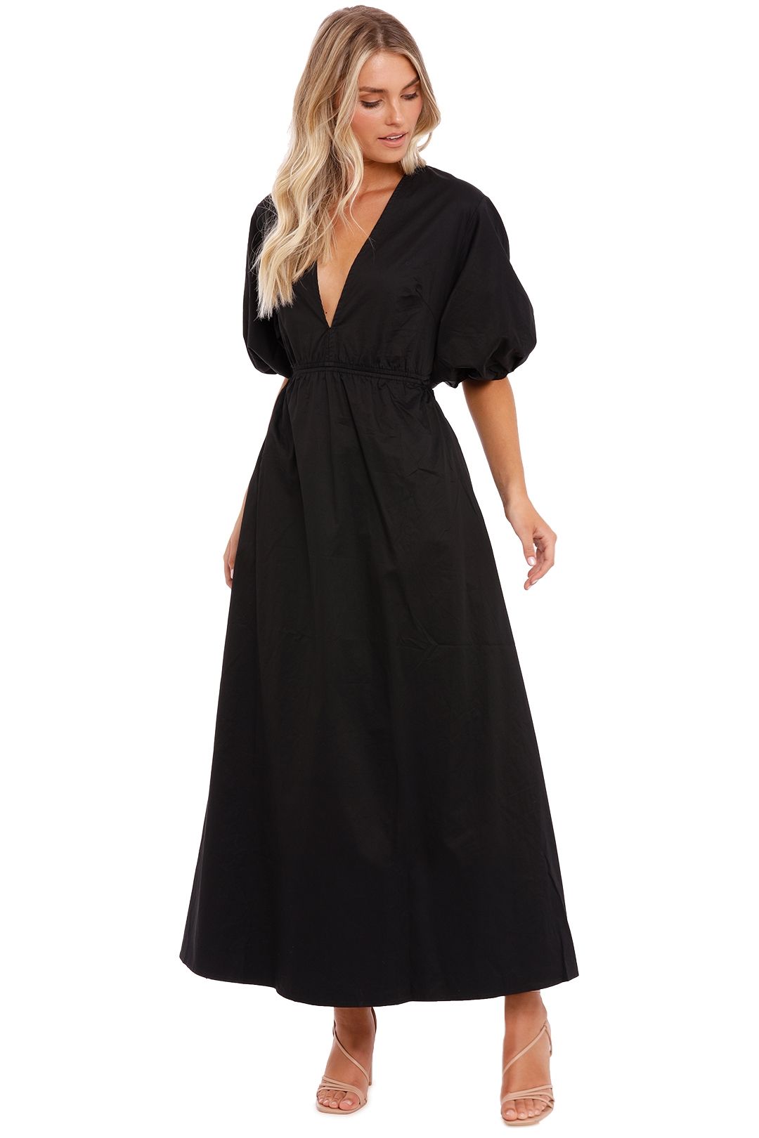 Suboo Rosanna Backless Dress Black maxi