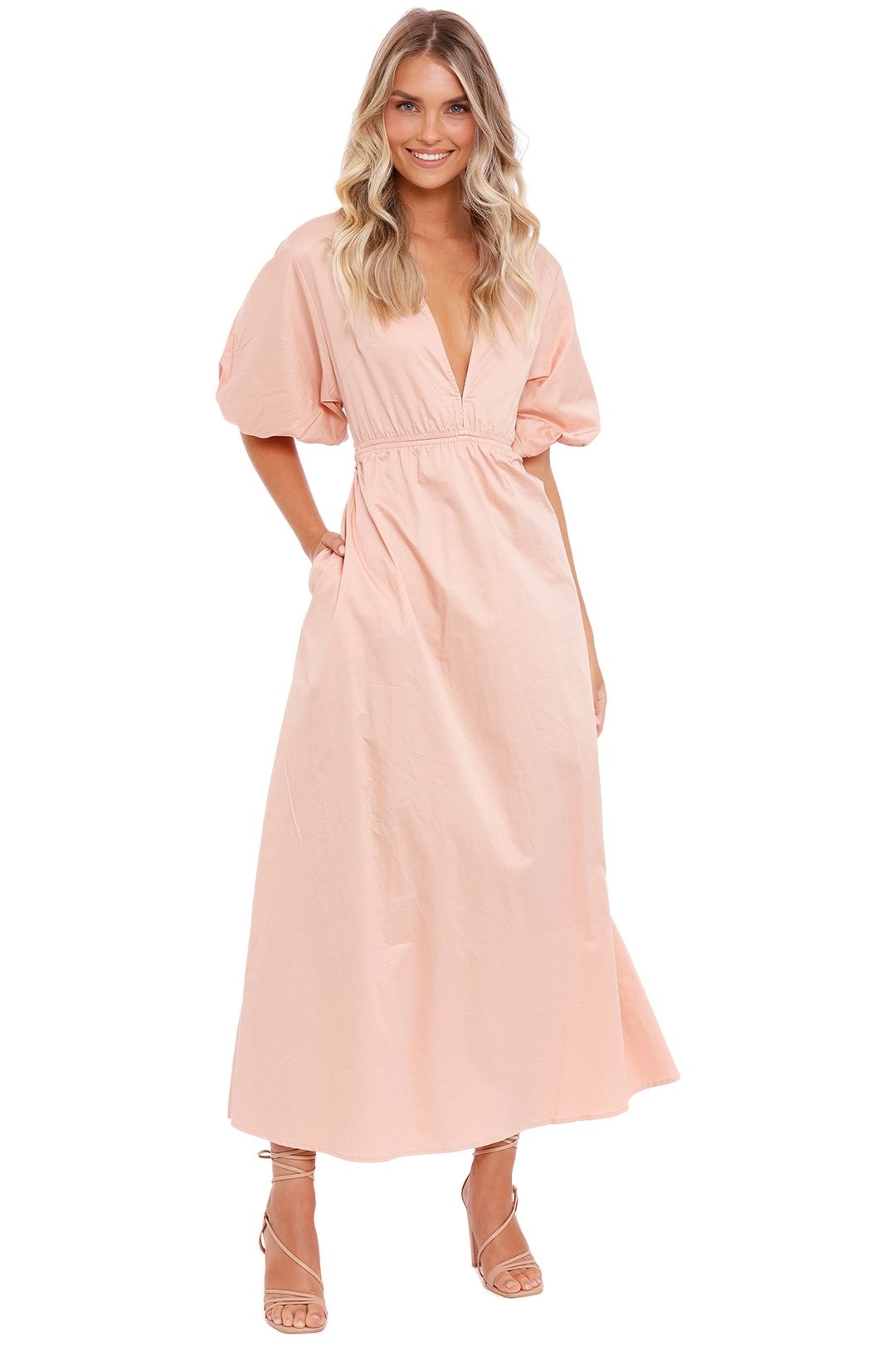 Suboo Rosanna Backless Dress Nude Pink