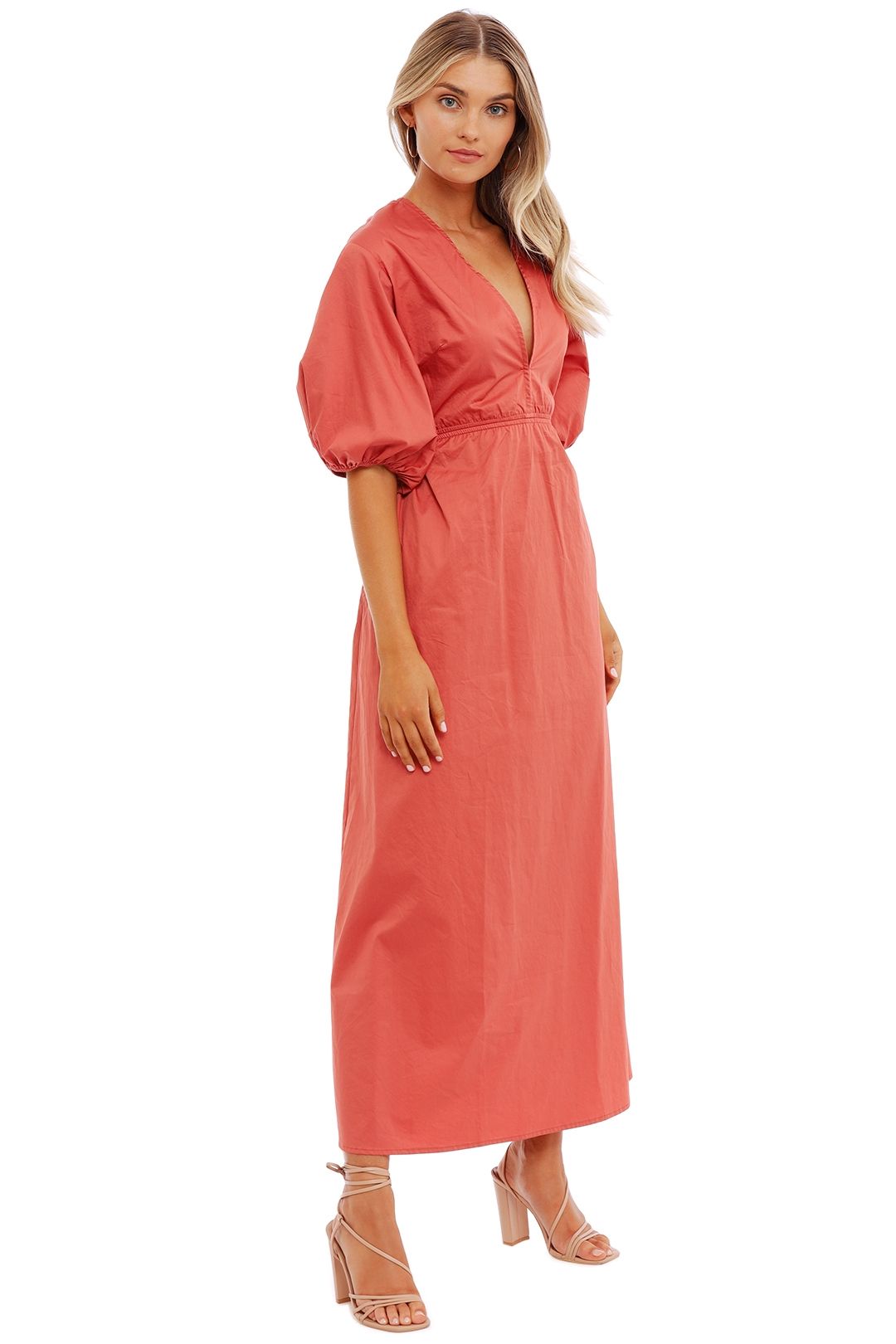 Suboo Rosanna Backless Dress Wine red
