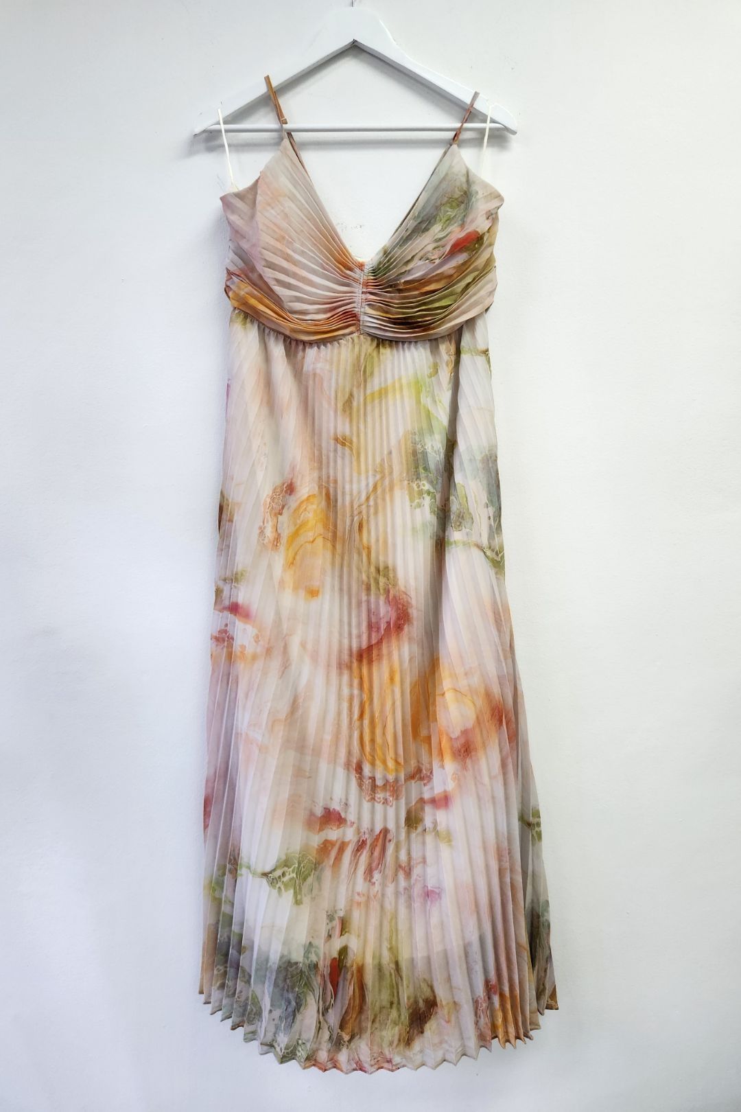 Ministry of Style Sunrise Print Strap Midi Dress