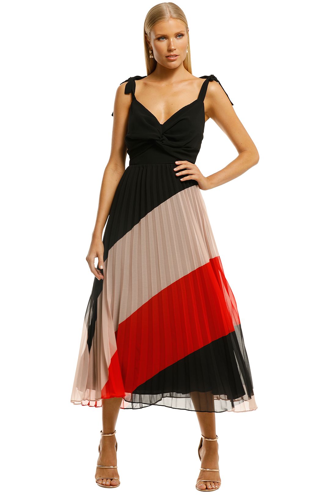 Talulah-Speechless-Midi-Dress-Dusk-Stripe-Front