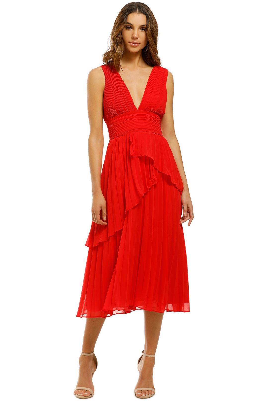 Talulah-Sugar-and-Spice-Midi-Dress-Red-Front