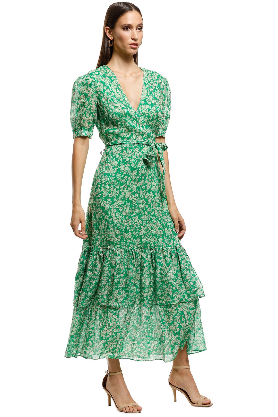 Talulah - Green With Envy Midi Dress - Green - Side