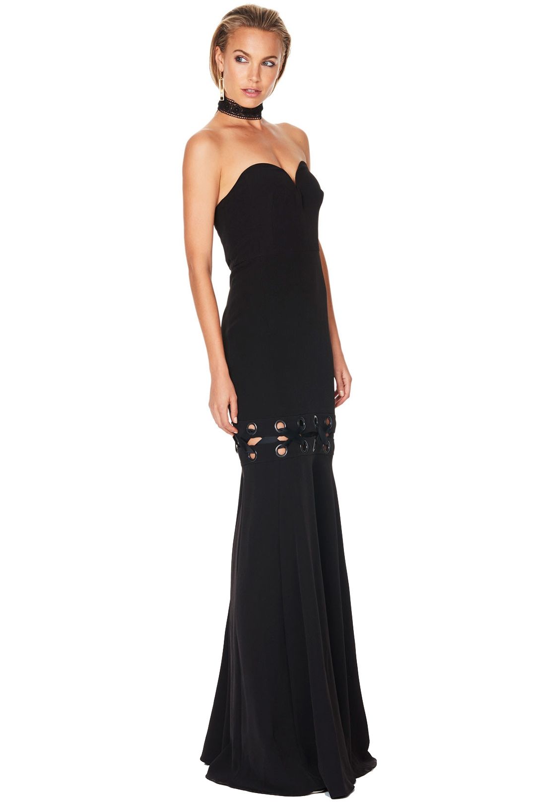 Talulah - Lace Me Gown - Black - Side