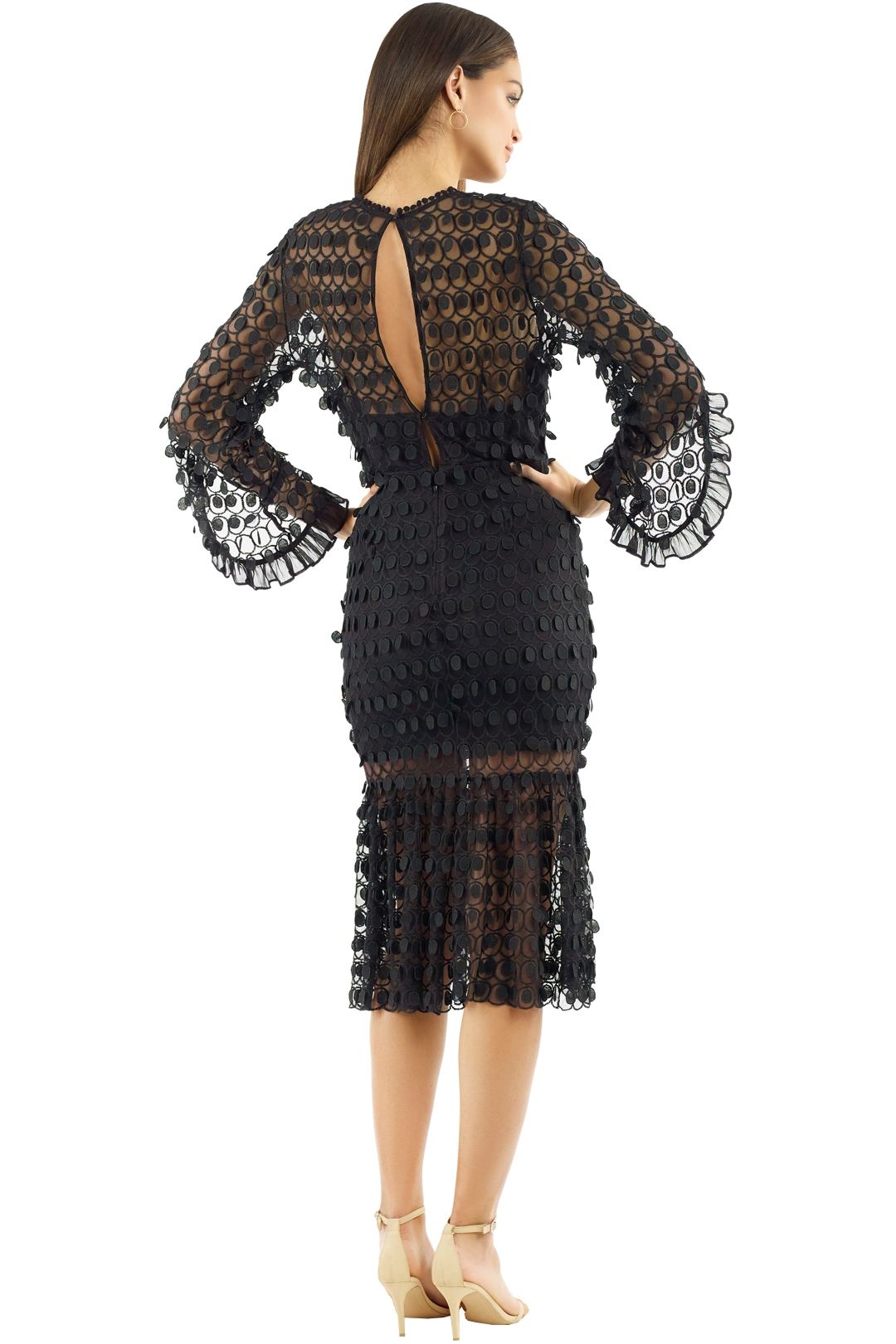 talulah candid lace midi dress