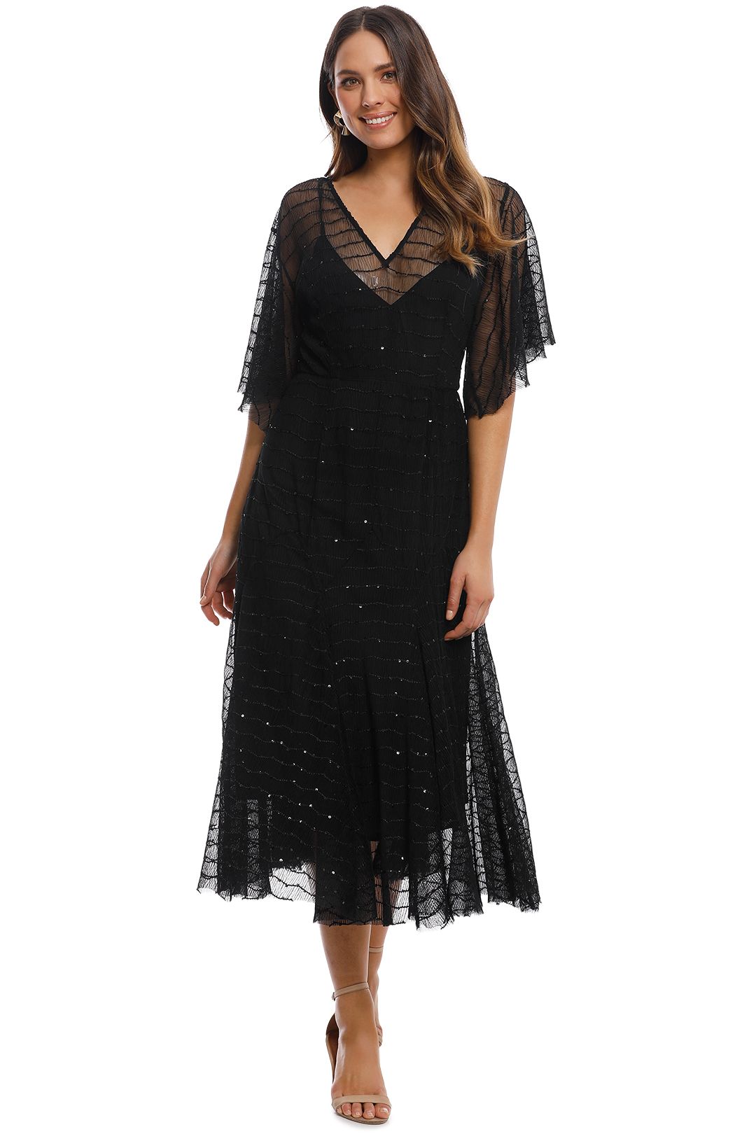 talulah candid lace midi dress