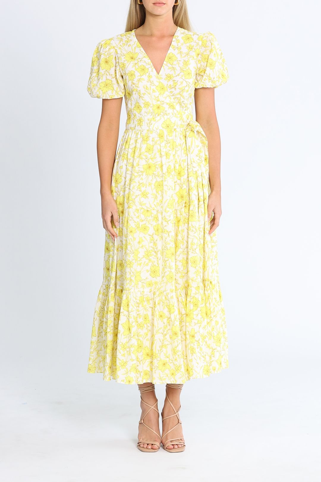 Talulah Jasmine Midi Dress Yellow