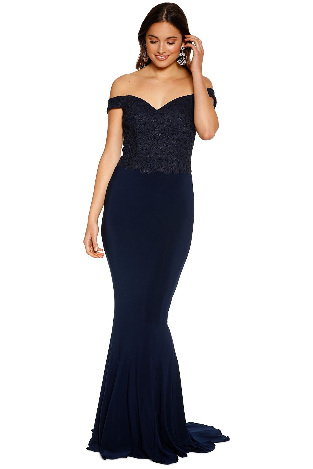 Tania Olsen - Jacqulyn Gown - Navy - Front