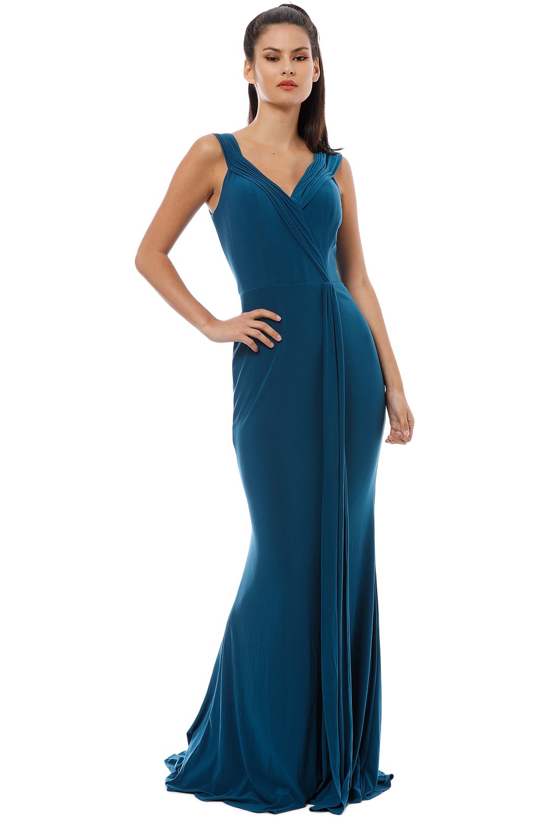 Tania Olsen - Malissa Gown - Teal - Front