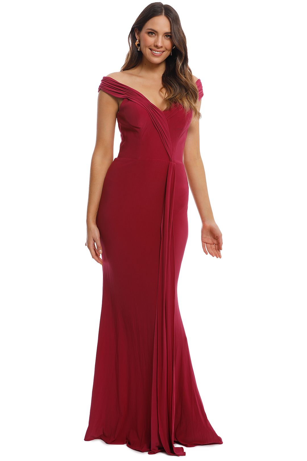 Malissa Gown in Berry by Tania Olsen for Hire | GlamCorner