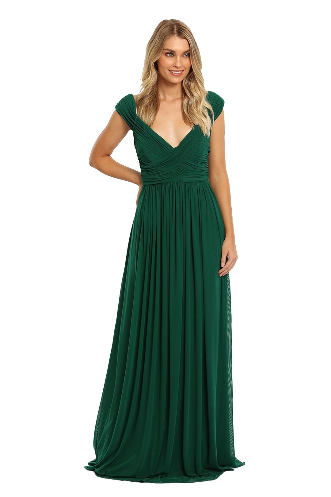 Green Designer Dresses For Hire Online 