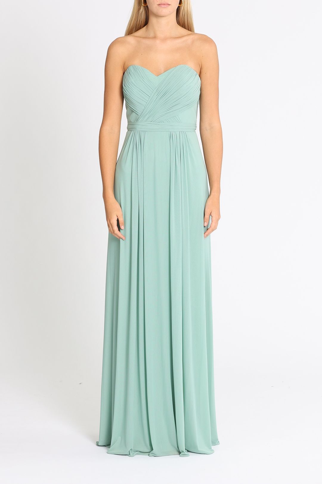 Tania Olsen Strapless Gown Mint