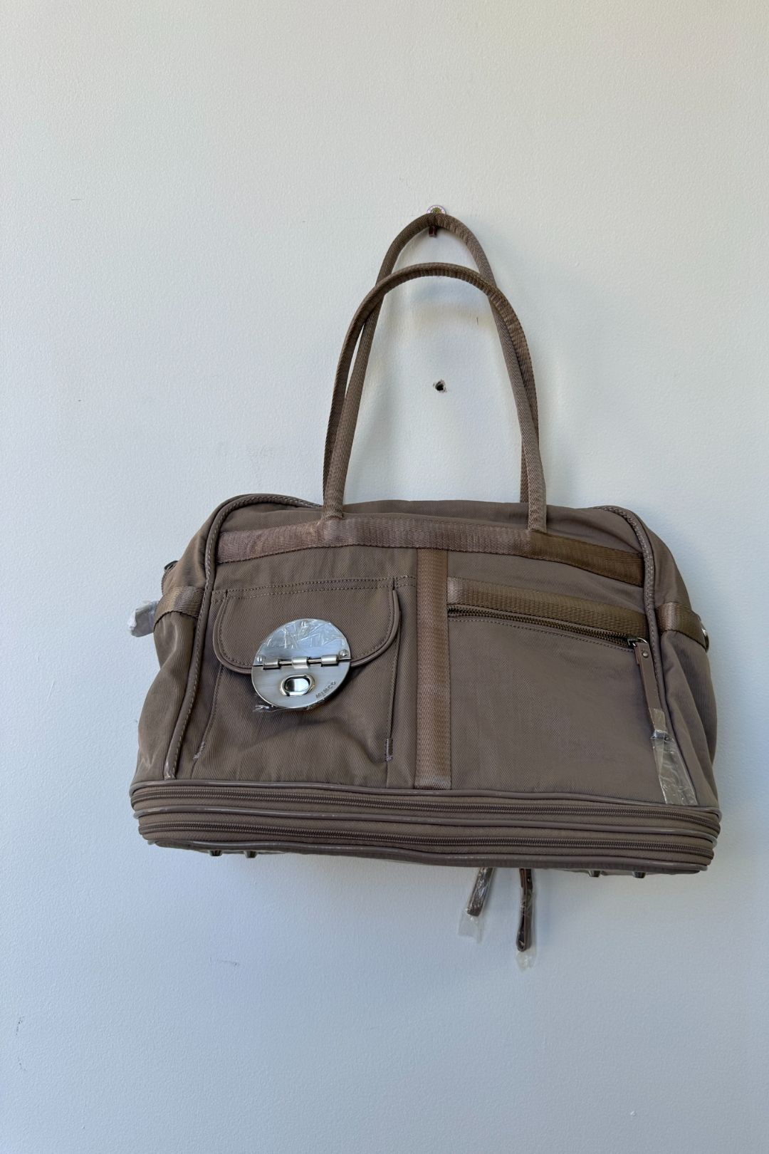 Buy Taupe Expandable Weekend Travel Bag Mimco GlamCorner