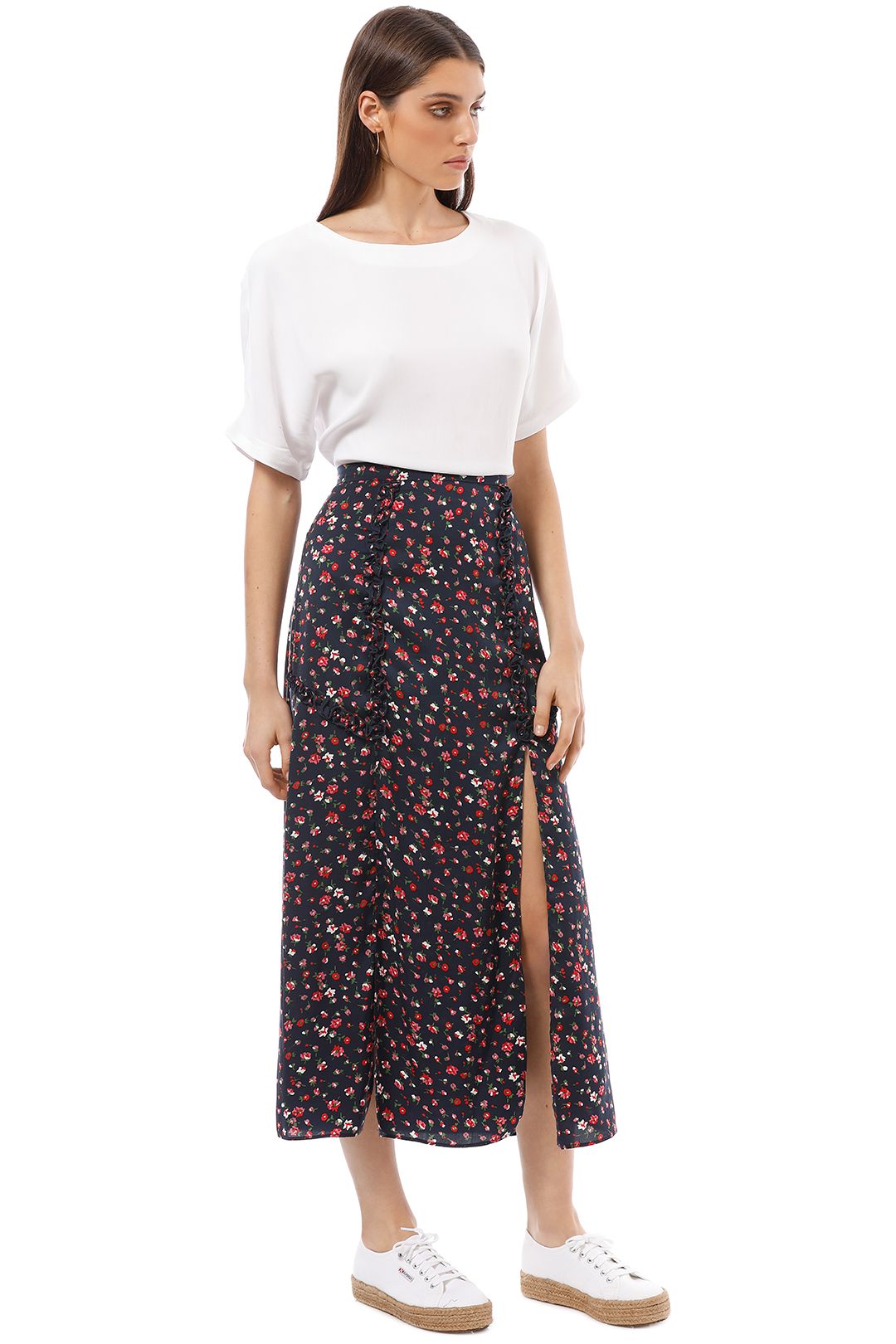 The Fifth - Sonic Skirt - Floral - Side