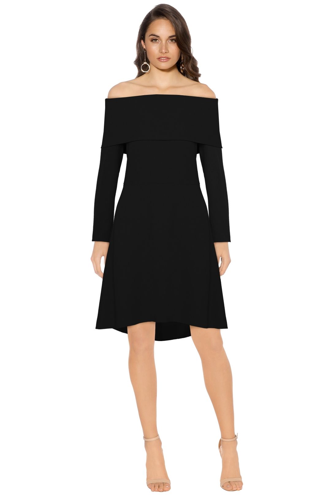 Theory - Elegant Mini Dress Black - Front