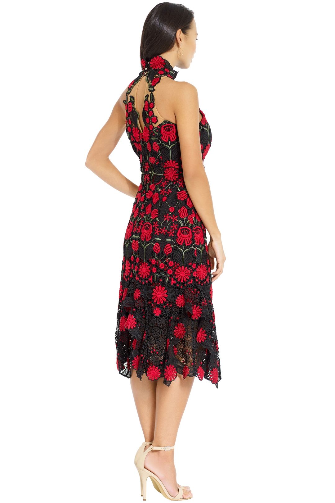 thurley english rose midi dress
