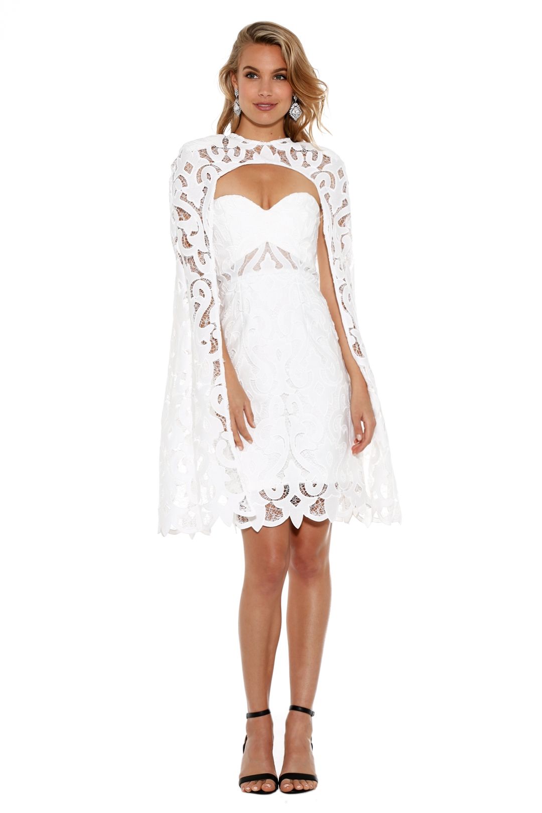 Thurley - Khalessi Cape Dress - White - Front