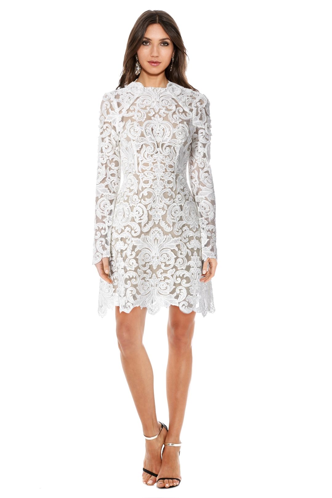 Thurley - Mother of Pearl Dress - White - Front
