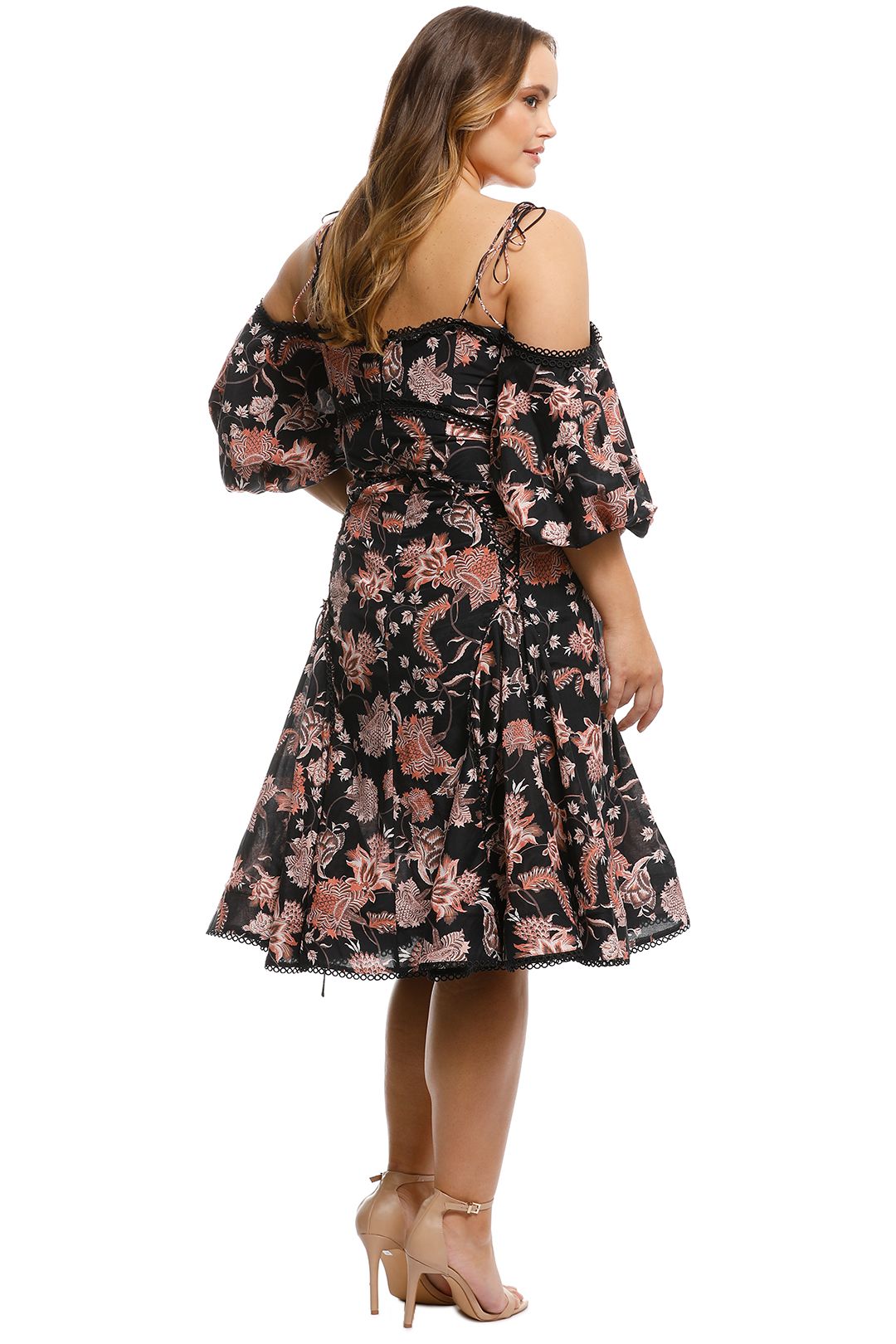 Download Pineapple Chintz Lace Up Midi Dress by Thurley for Rent ...