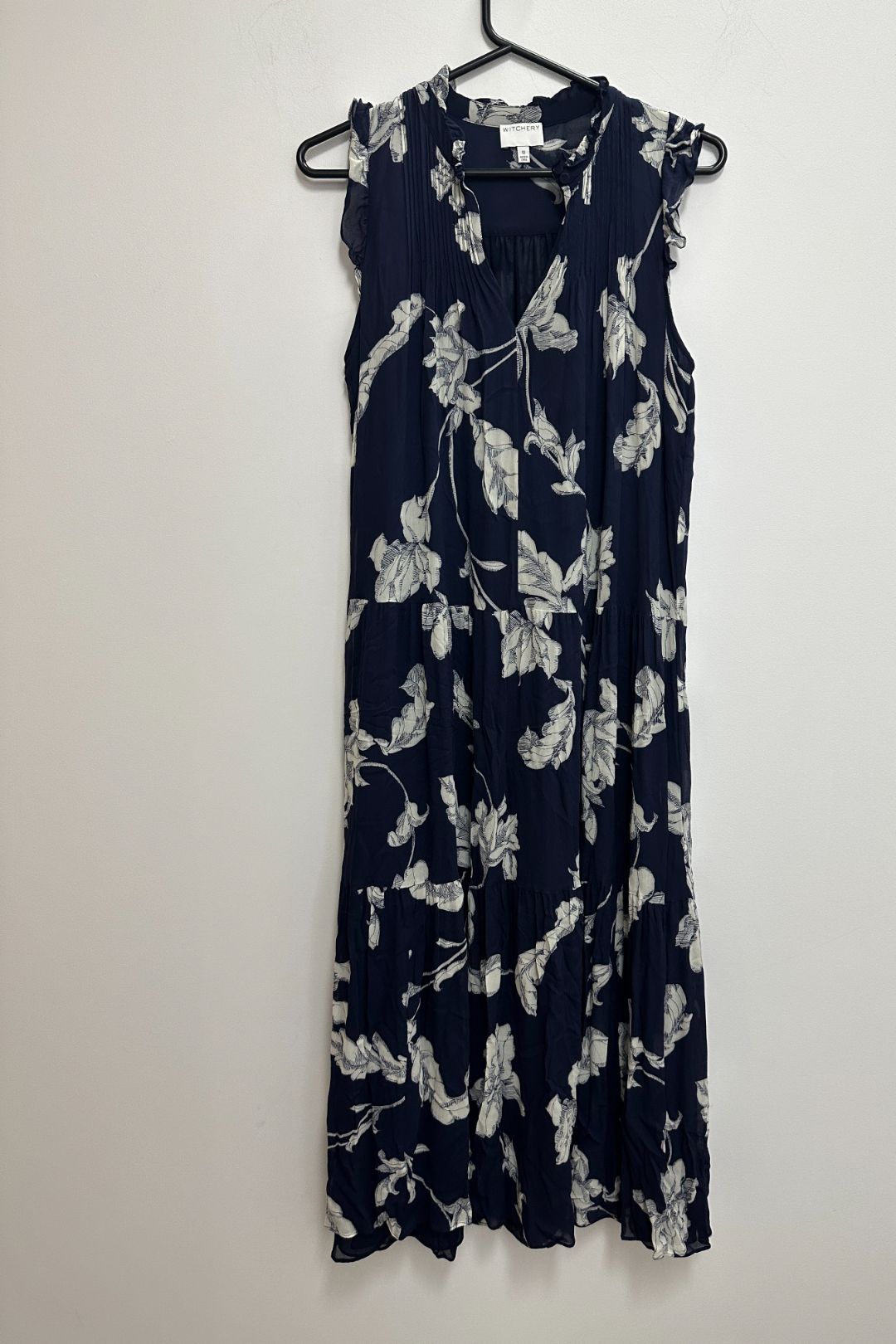 Witchery - Tiered V Neckline Dress in Blue