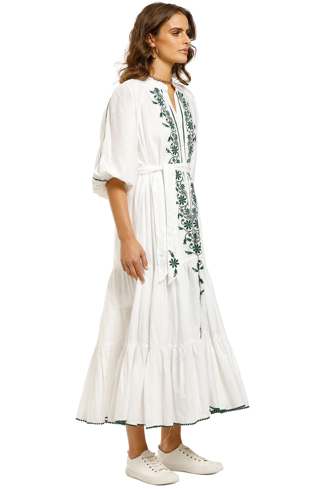 maxi linen dress