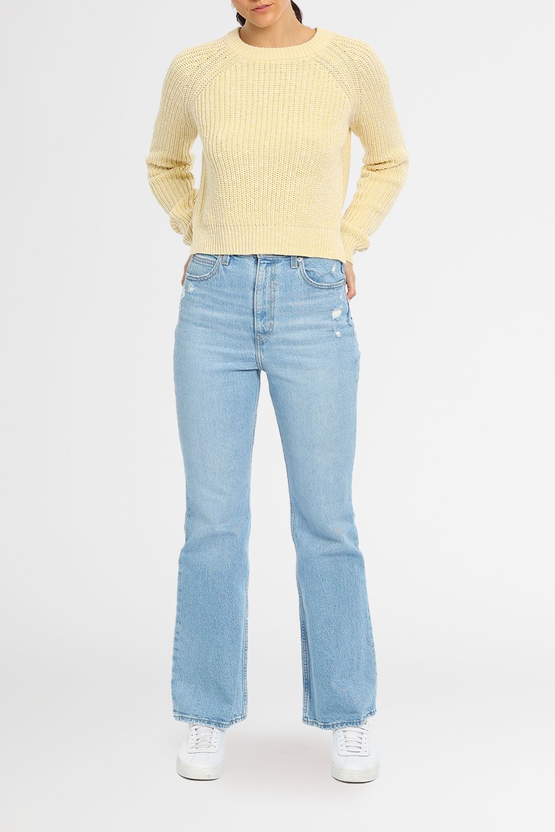 Toby Knit Jumper Nude Lucy crop