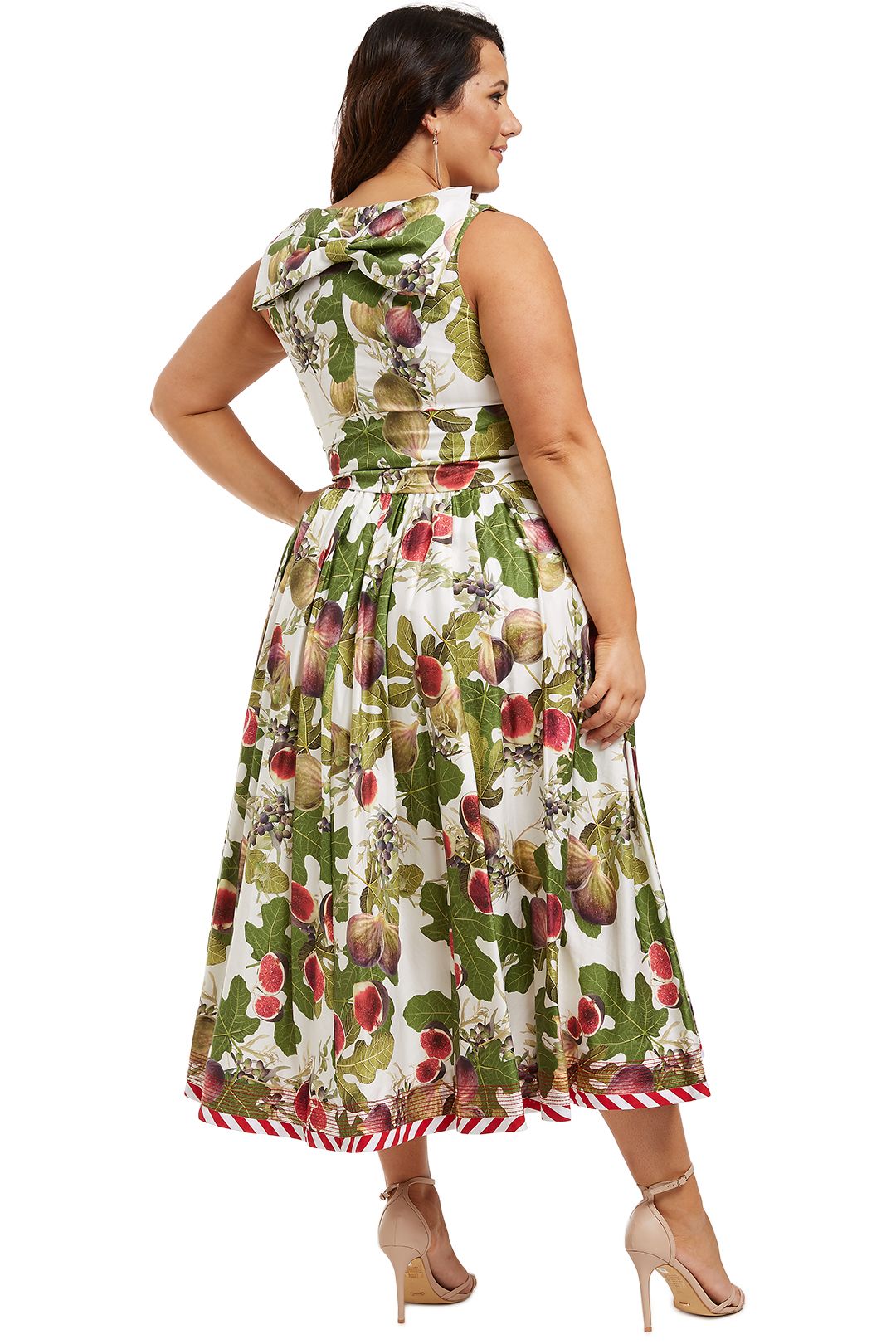 Bow Me Away Dress in White Fig by Trelise Cooper for Hire GlamCorner