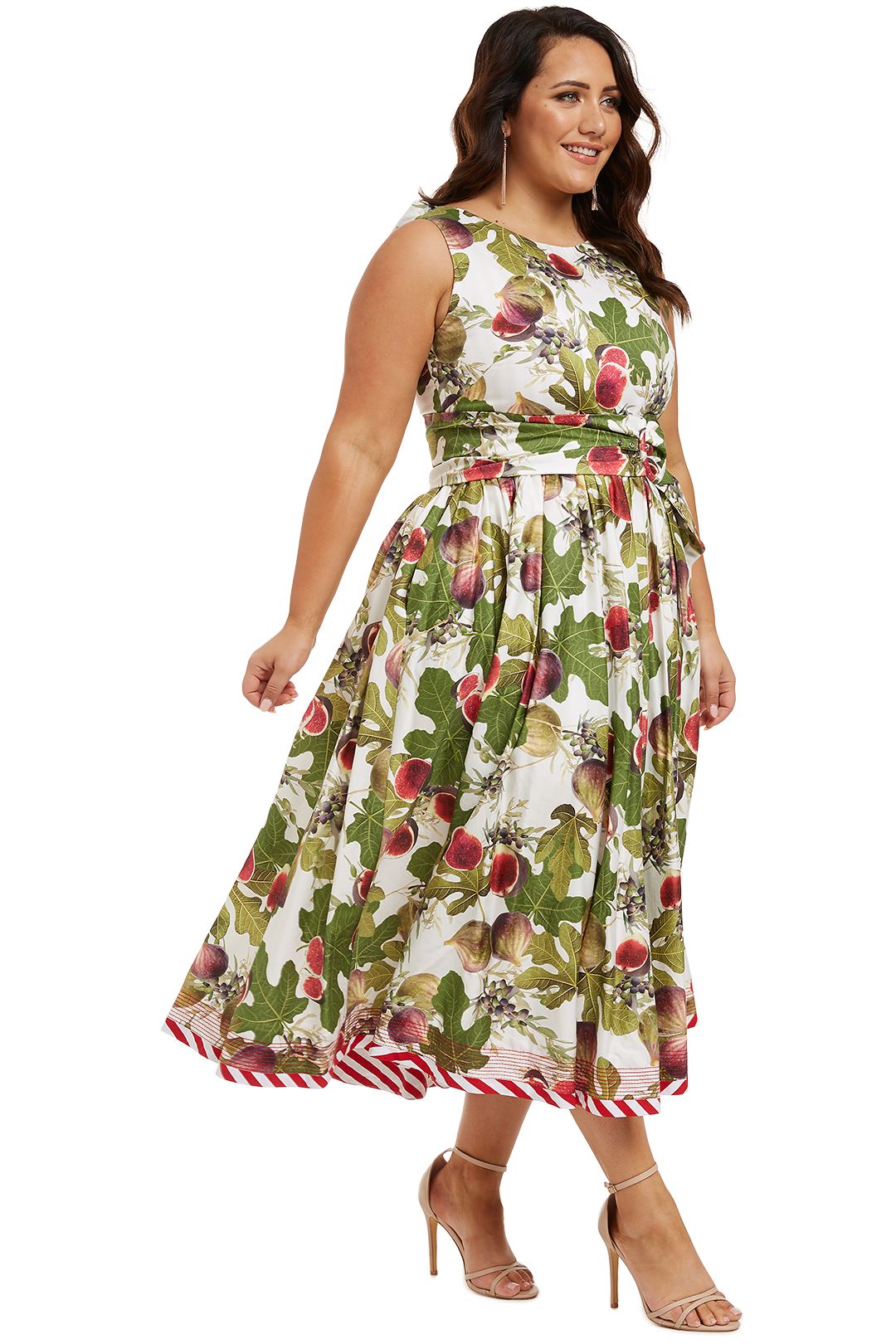 Bow Me Away Dress in White Fig by Trelise Cooper for Hire GlamCorner