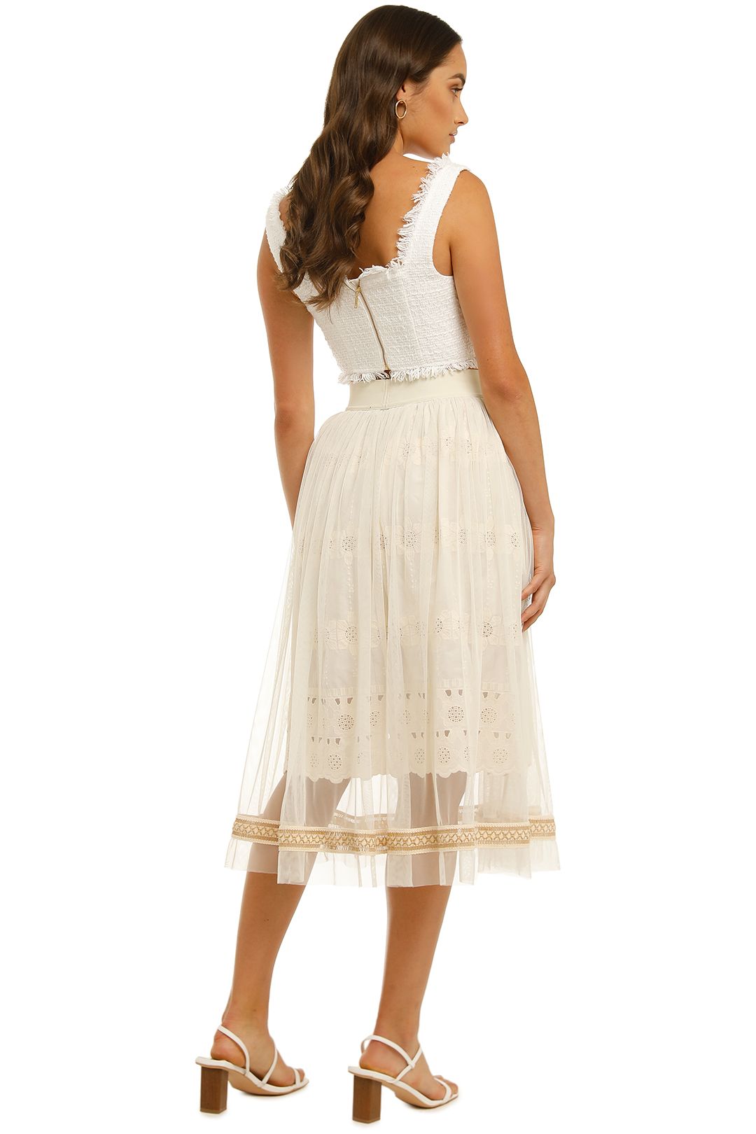 Skirt Boarding Skirt in Ivory by Trelise Cooper for Hire GlamCorner