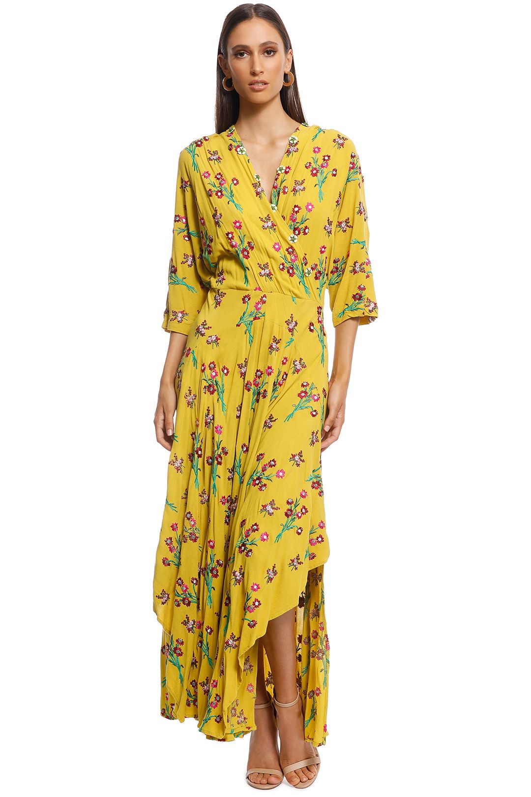 Trelise Cooper - Eat Drink Be Maxi Dress - Yellow - Front