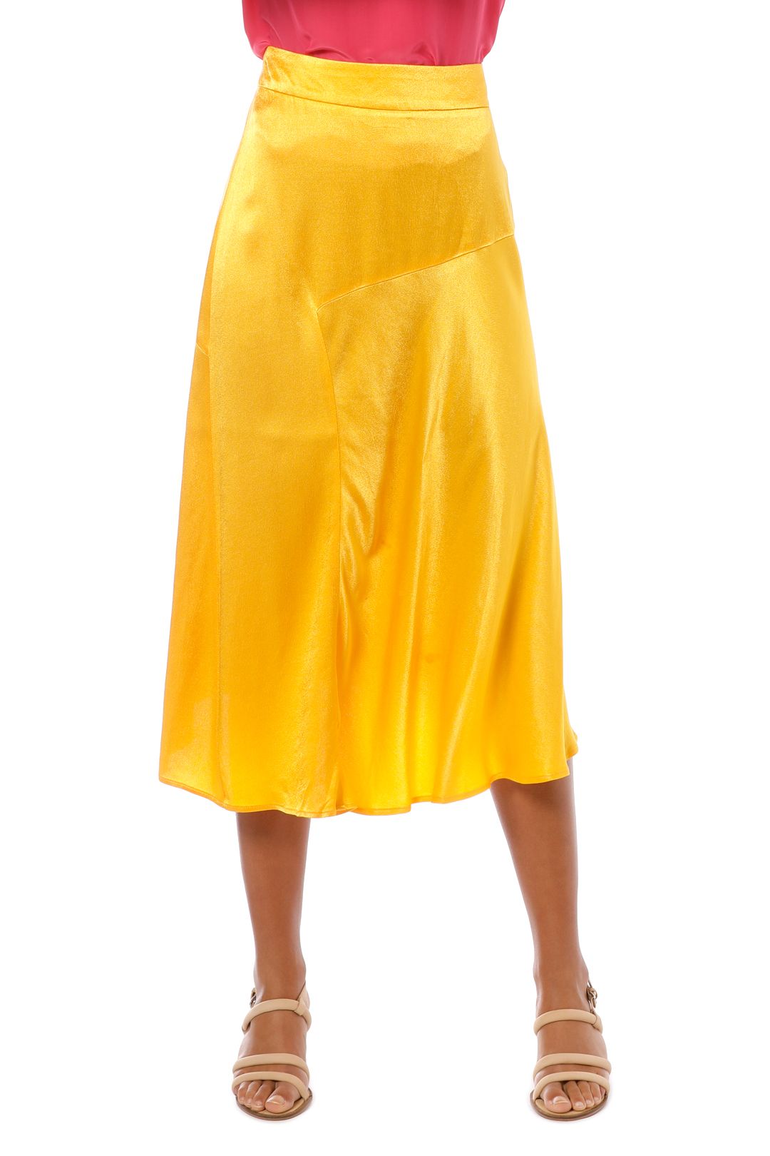 Vestire - Kaia Skirt - Yellow - Front Crop