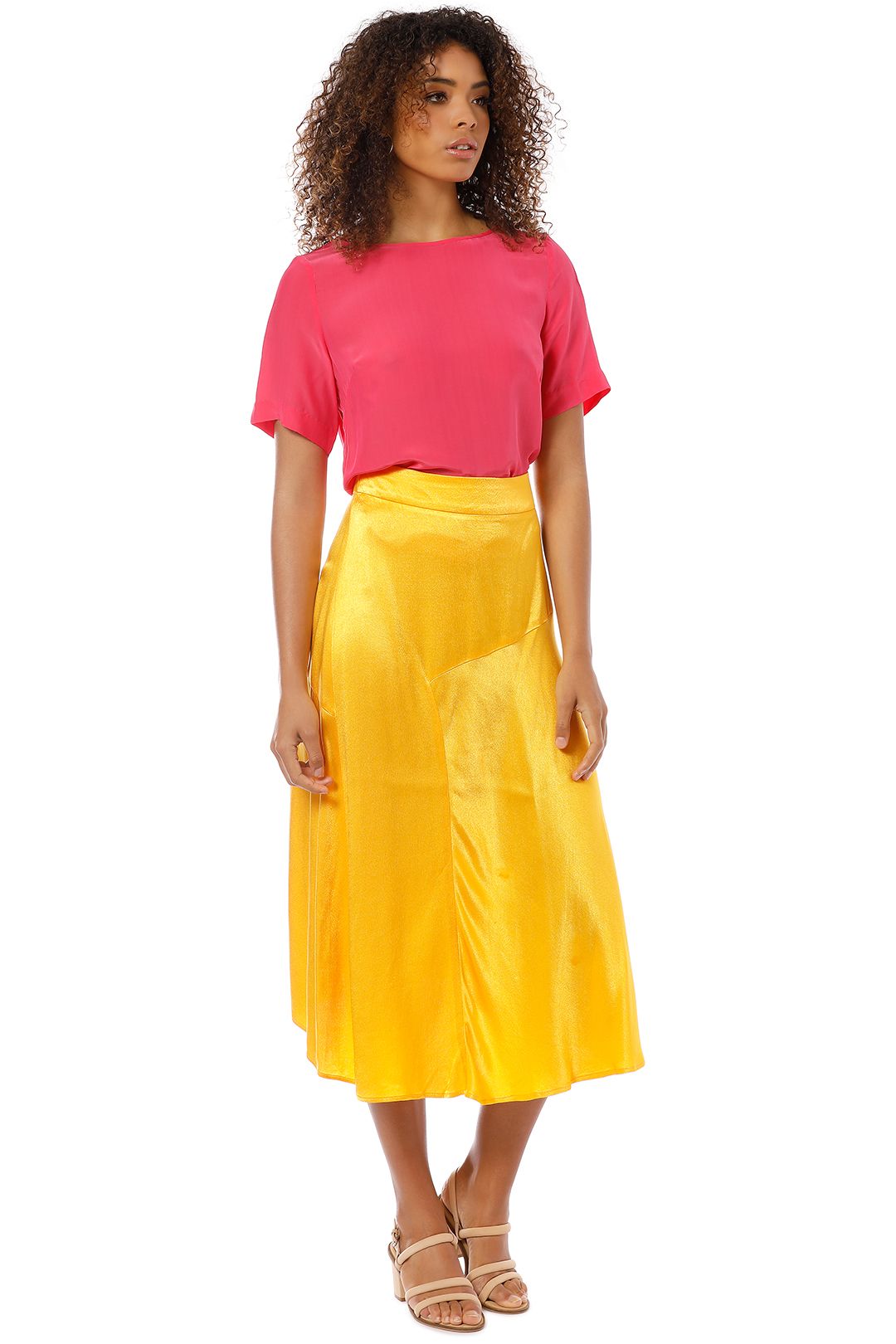 Vestire - Kaia Skirt - Yellow - Side