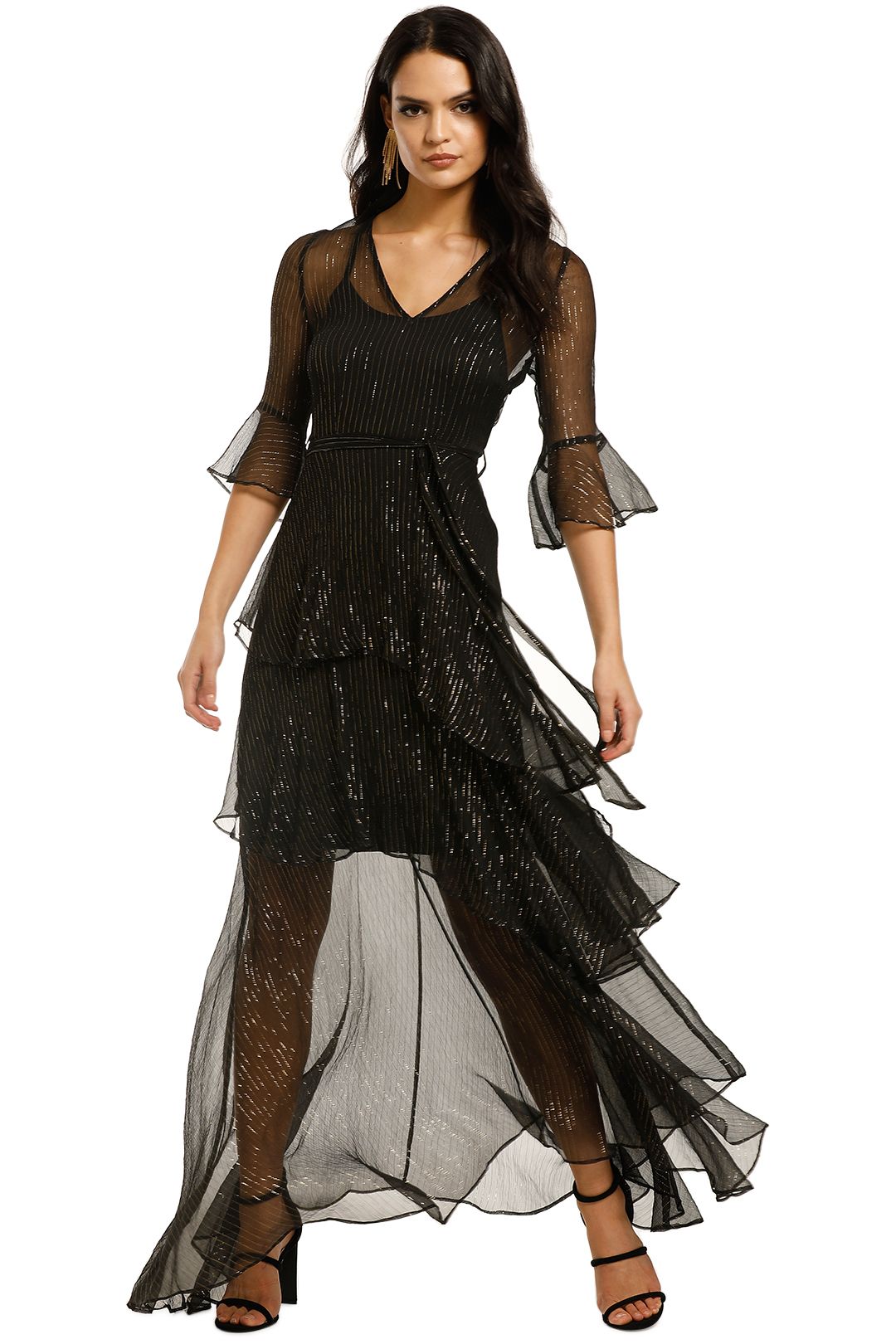 Image of We Are Kindred - Arabella Silk Maxi Dress - Black