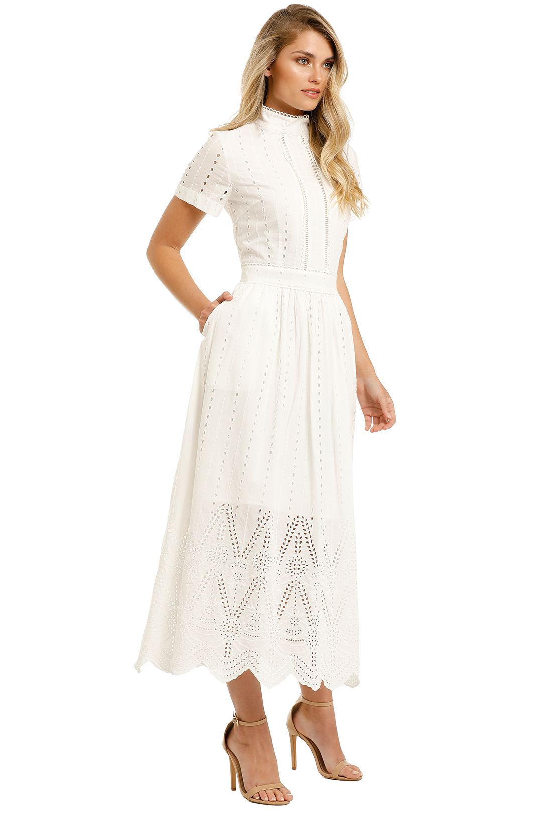We-Are-Kindred-Lola-High-Neck-Dress-White-Side