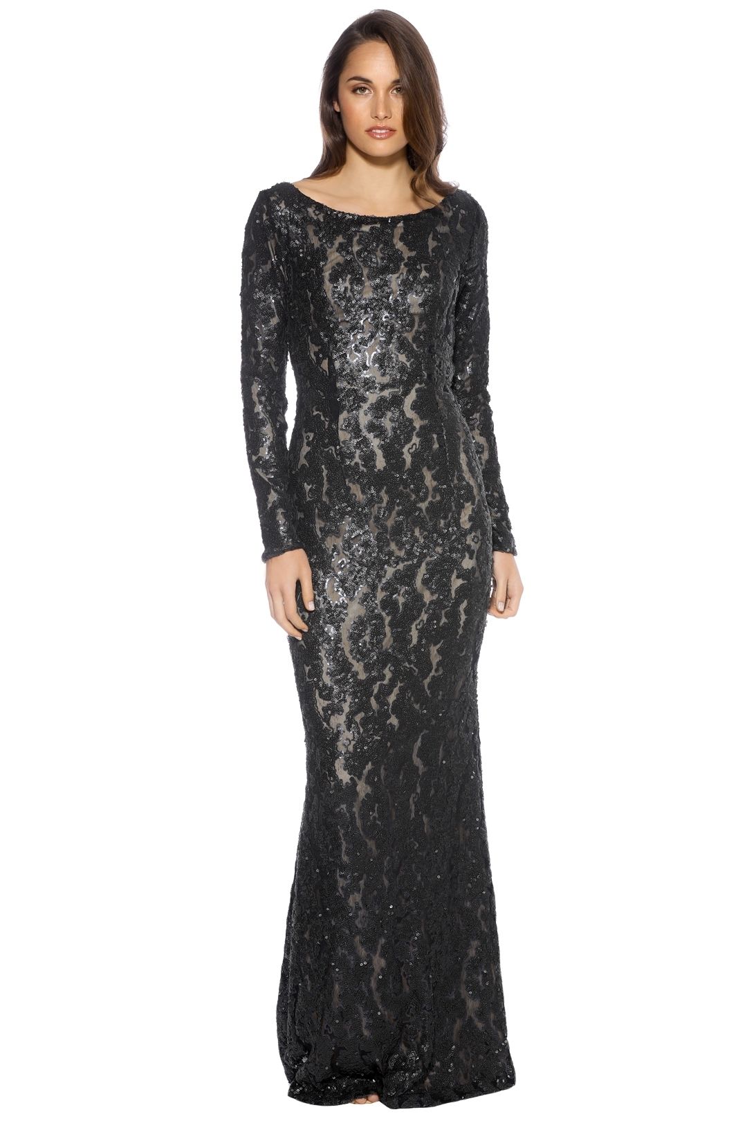 When Freddie Met Lilly - Rebecca Gown - Black - Front