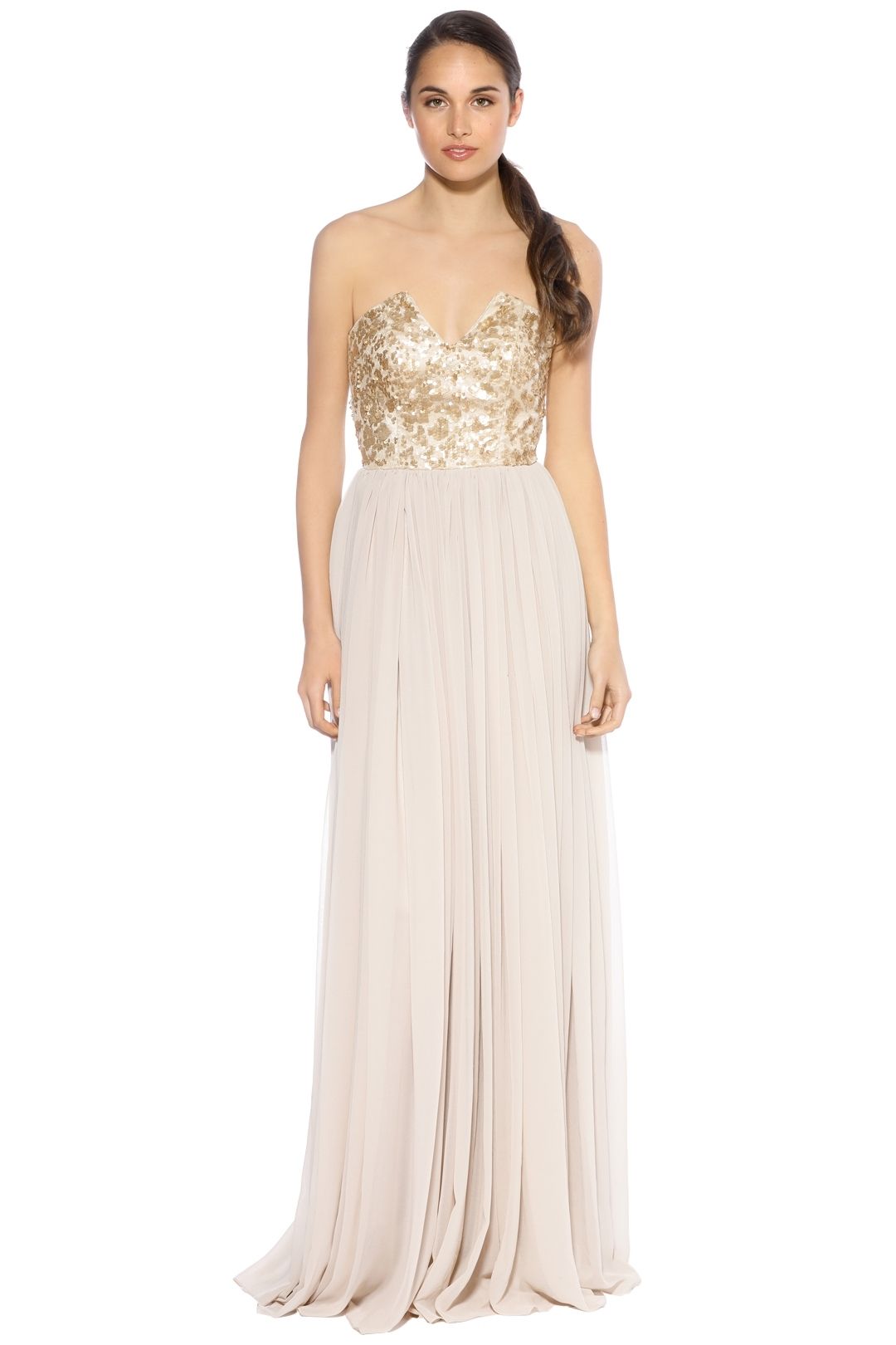 When Freddie Met Lilly - Susannah Sequin Gown - Gold - Front