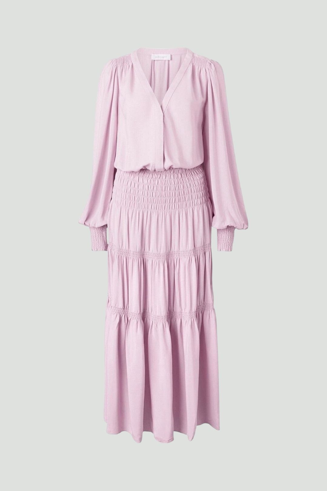 Whirred Shirt Dress in Light Purple 