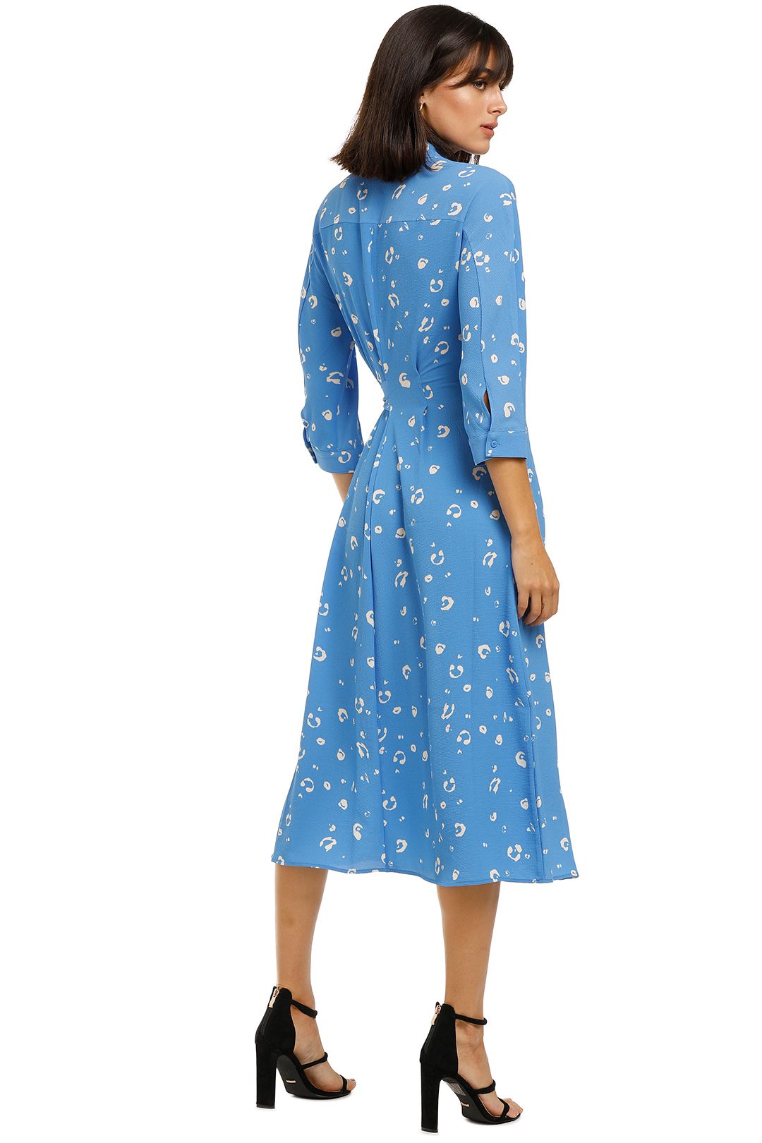 Watercolour Animal Dress in Blue Multi by Whistles for Hire GlamCorner