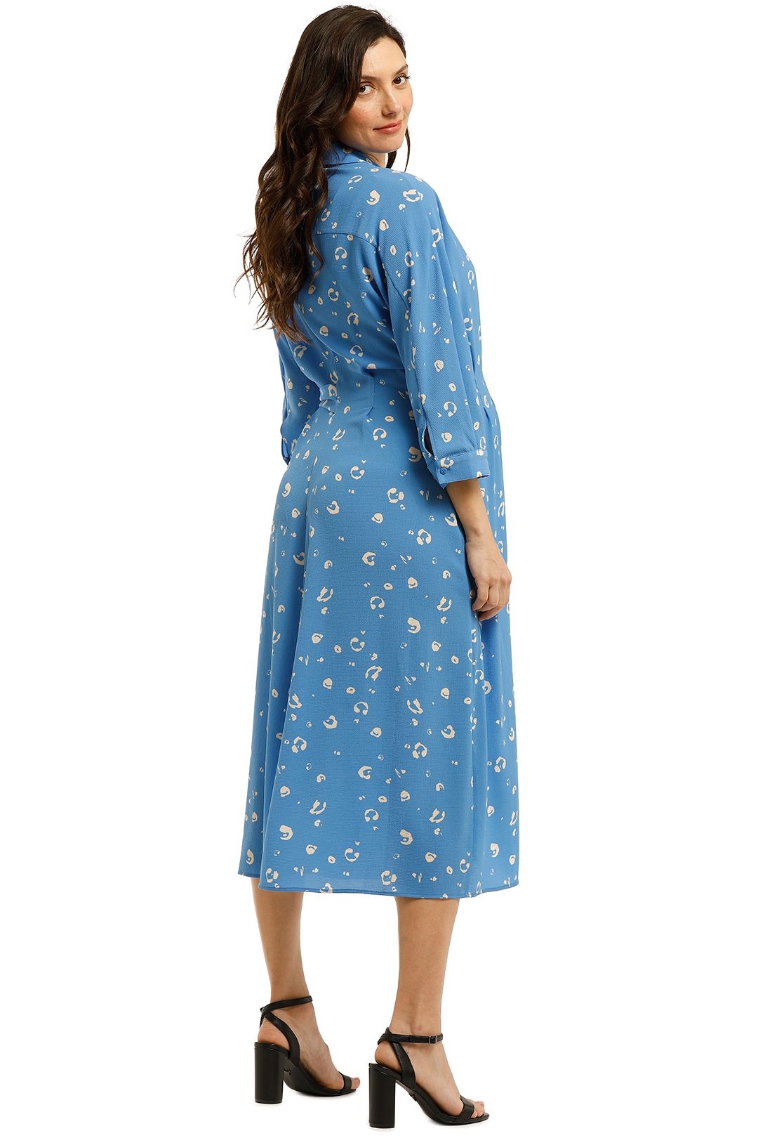 Watercolour Animal Dress in Blue Multi by Whistles for Hire GlamCorner