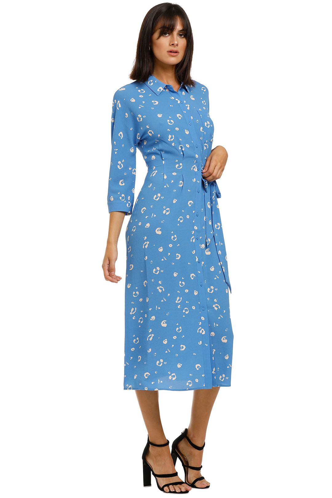 Watercolour Animal Dress in Blue Multi by Whistles for Hire GlamCorner