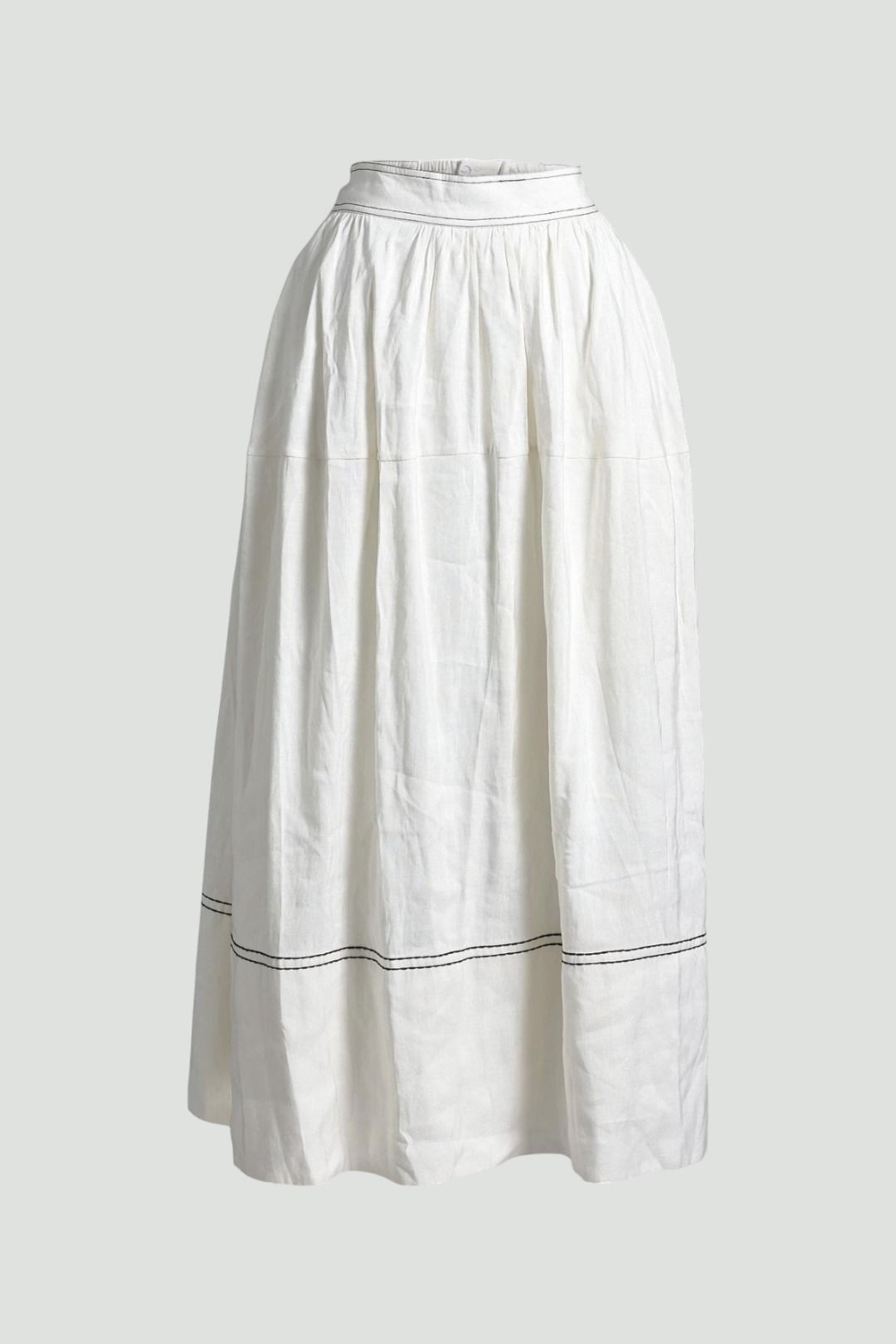 White Revitalise Midi Skirt