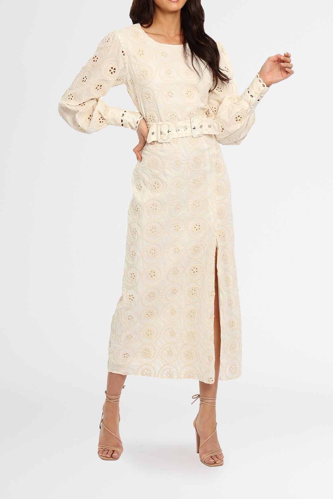 Winona Maison Belt Dress cream
