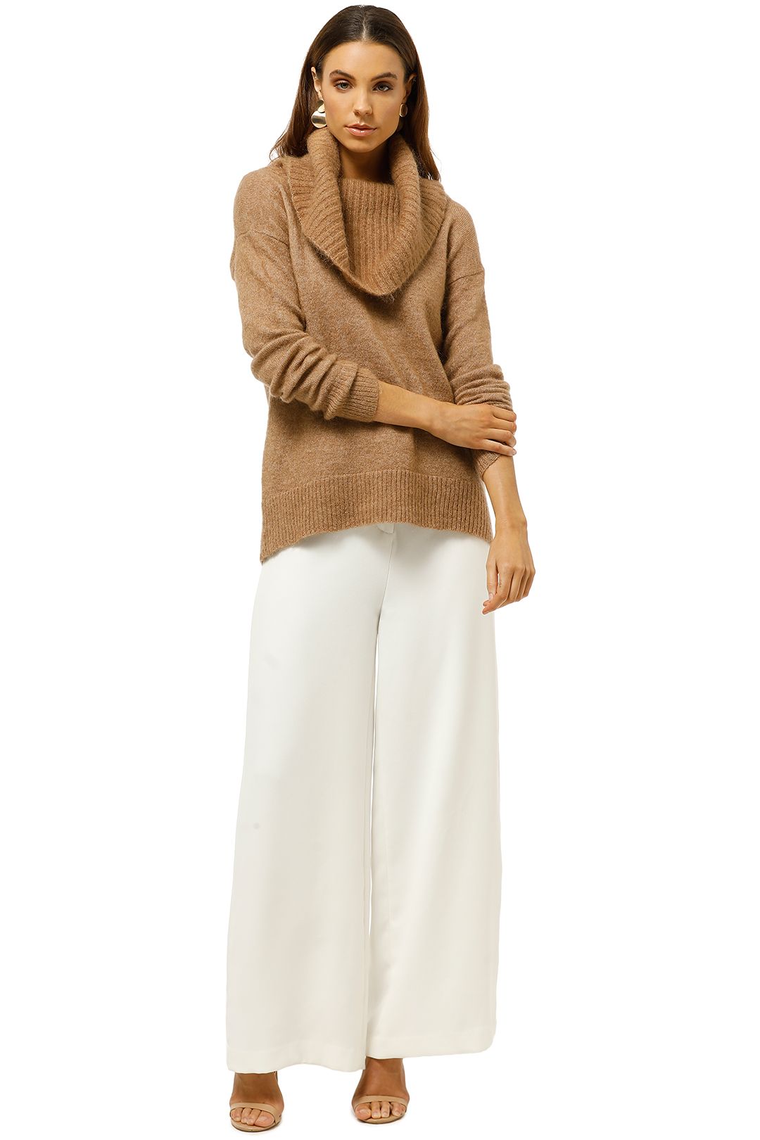 Witchery - Cowl Neck Slouch Knit - Cognac