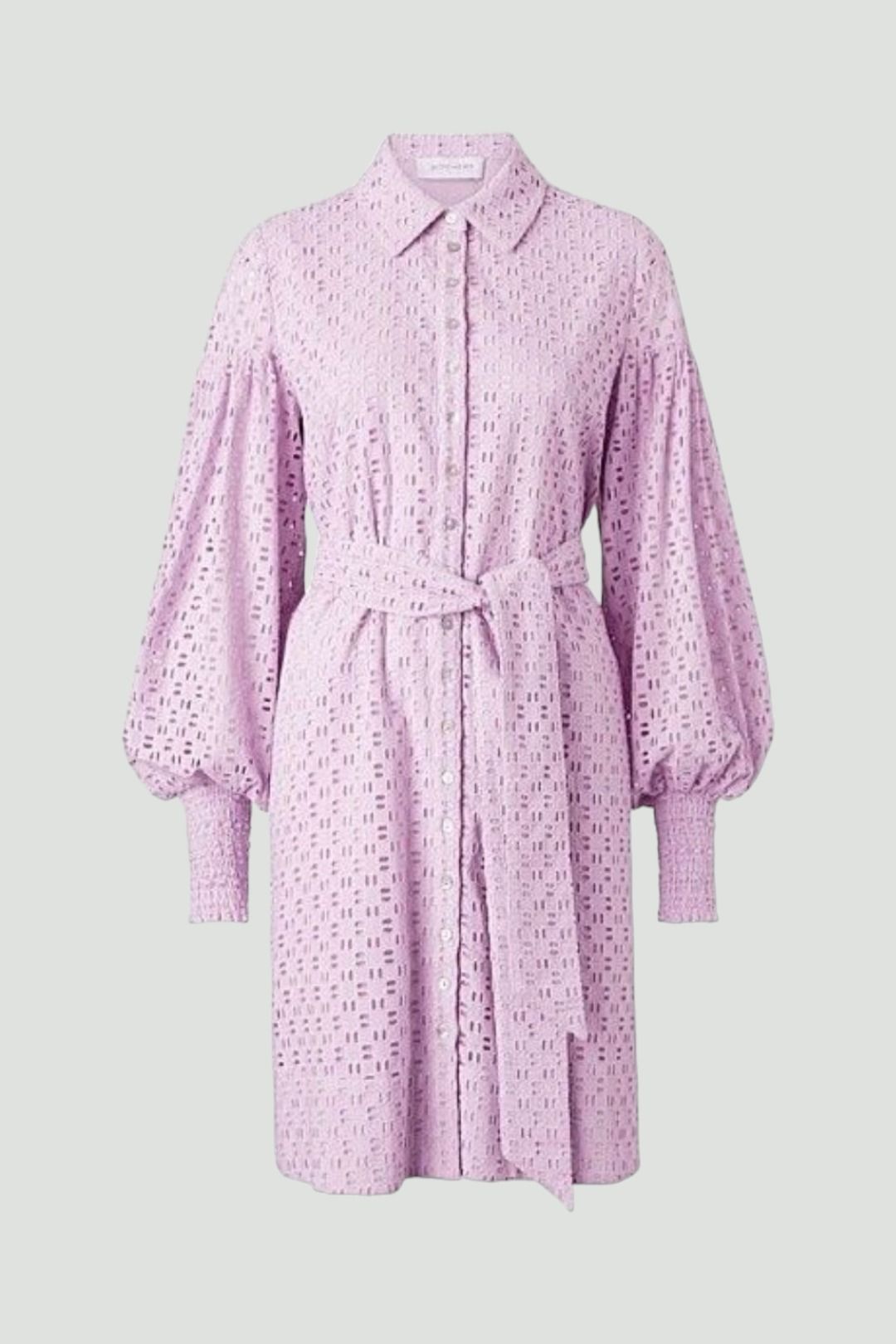 Witchery Light Purple Broderie Shirt Dress