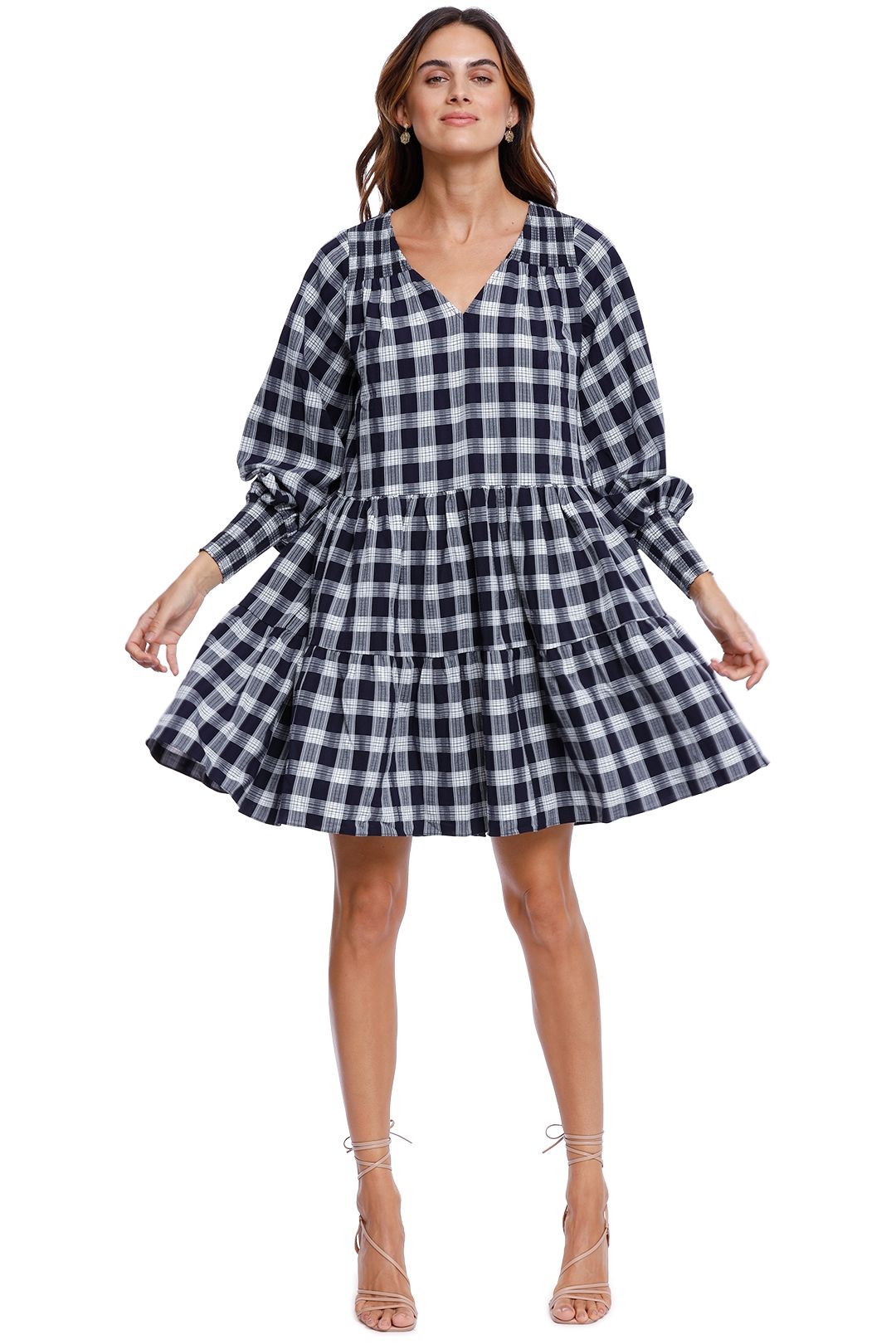 Witchery Tiered Check Dress No belt